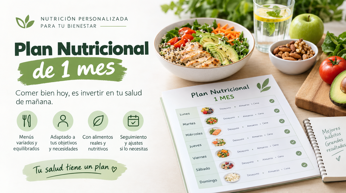 Plan Nutricional de 1 mes — plan nutricional personalizado