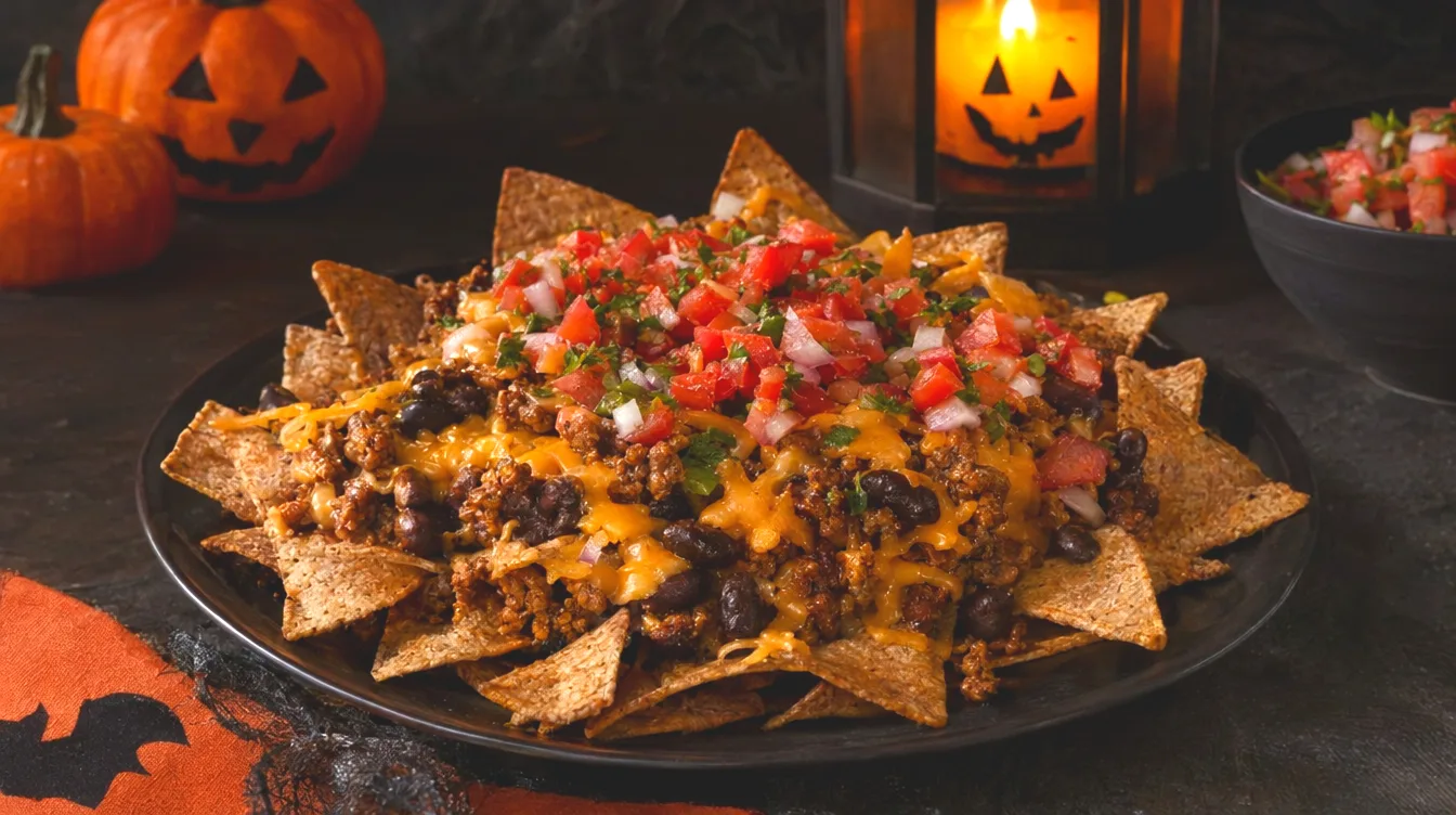 Nachos de Halloween saludables