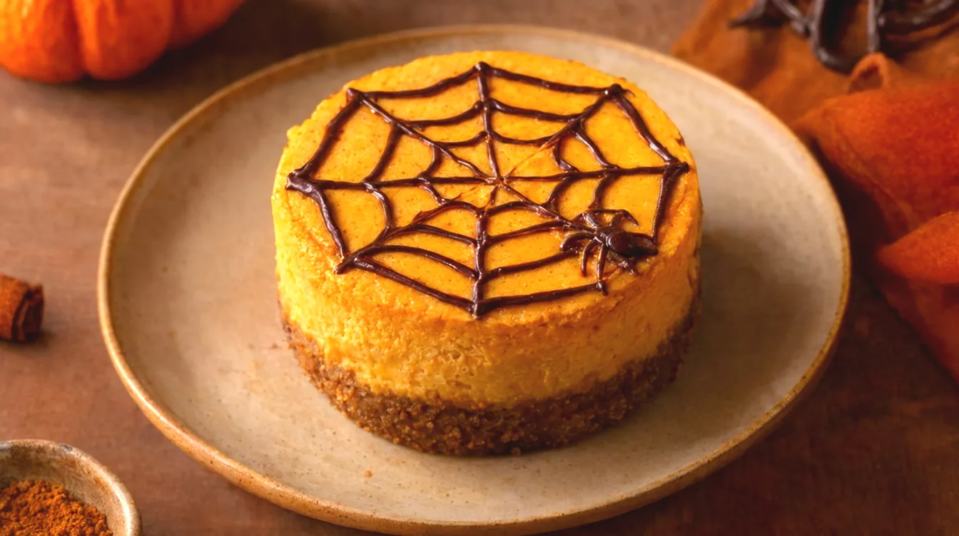 Mini pumpkin cheesecake